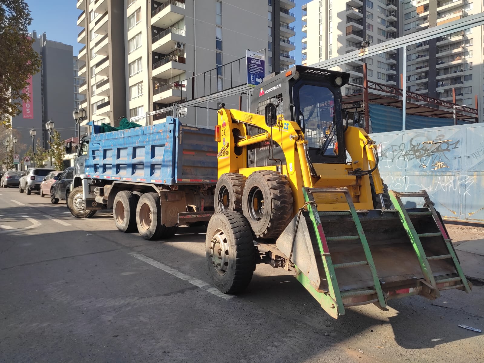 Traslado de material en tolva